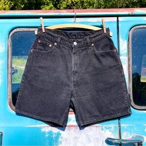 Levi's Black Jean Shorts for Women